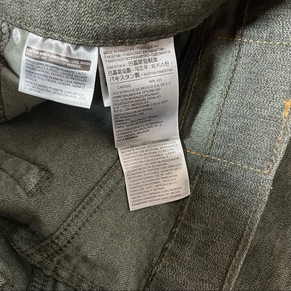 Levis Men's Slim Fit 511 Pants Forest Green